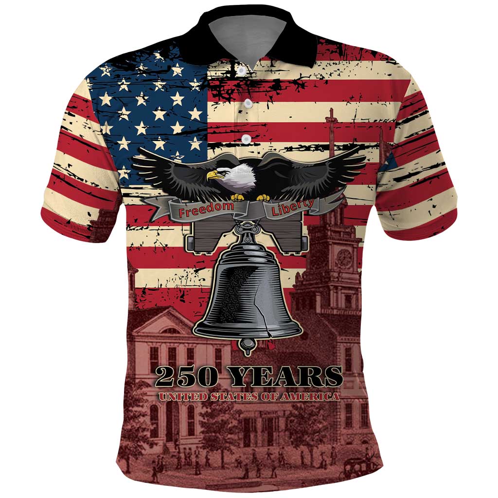 Liberty Bell 250 Years Polo Shirt United States of America