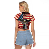 Liberty Bell 250 Years Raglan Cropped T Shirt United States of America
