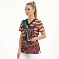Liberty Bell 250 Years Scrub Top United States of America