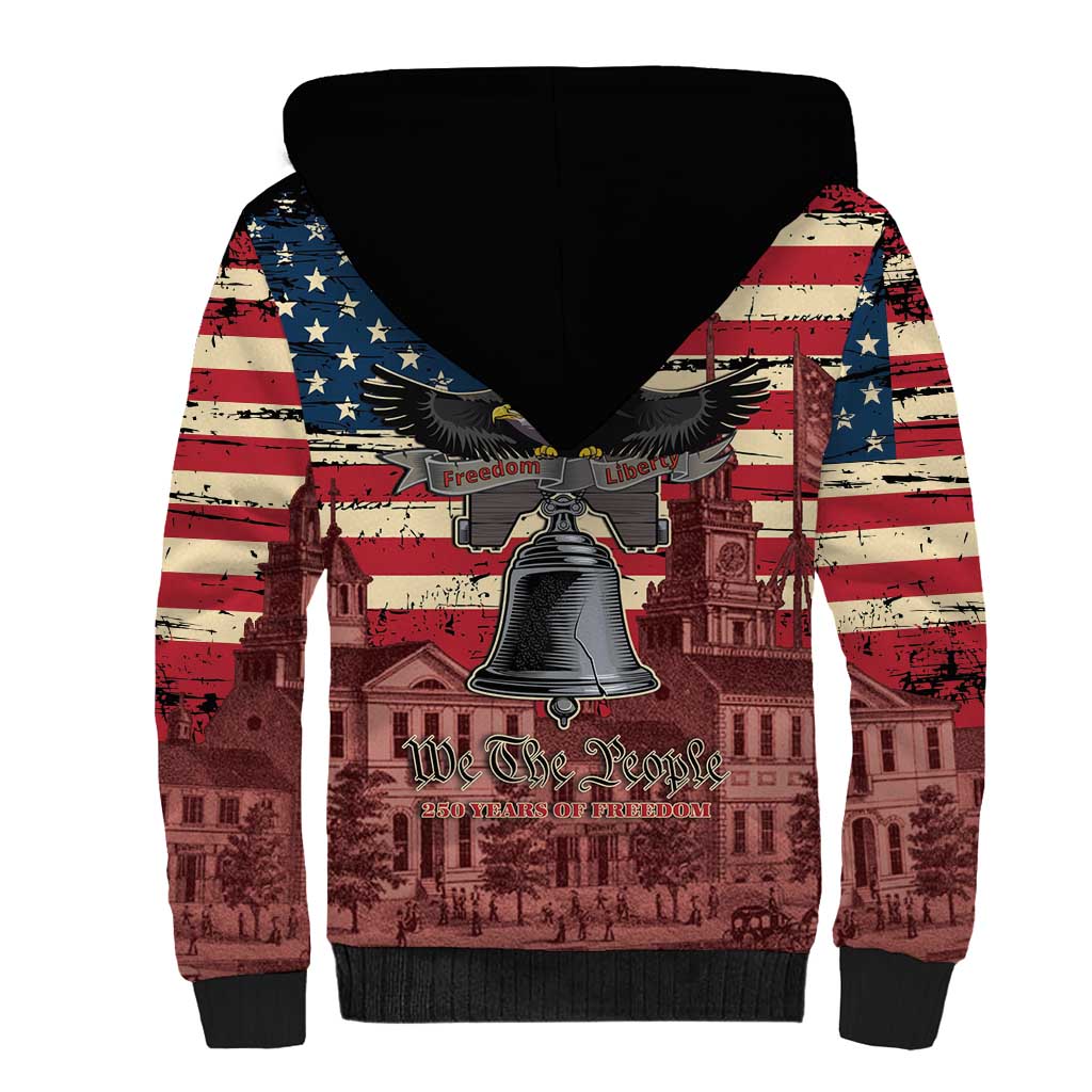 Liberty Bell 250 Years Sherpa Hoodie United States of America