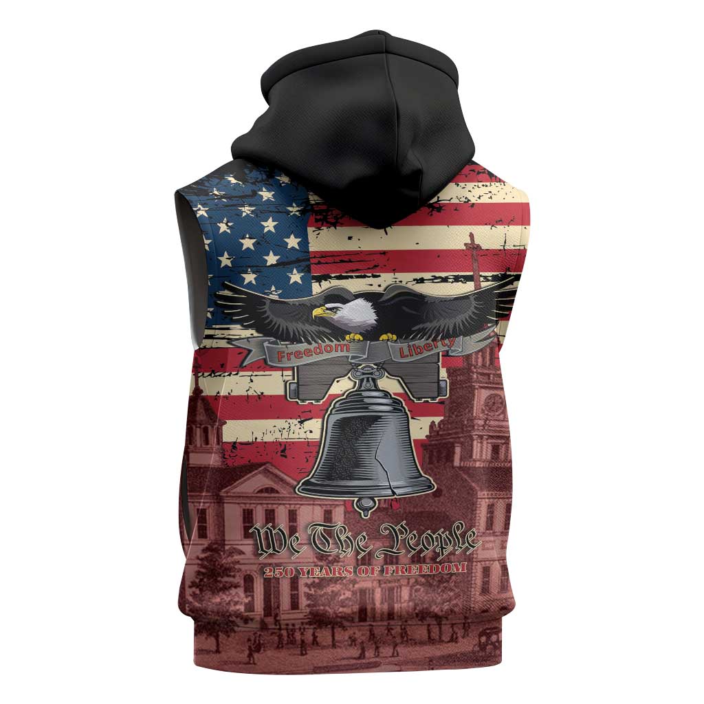 Liberty Bell 250 Years Sleeveless Hoodie United States of America