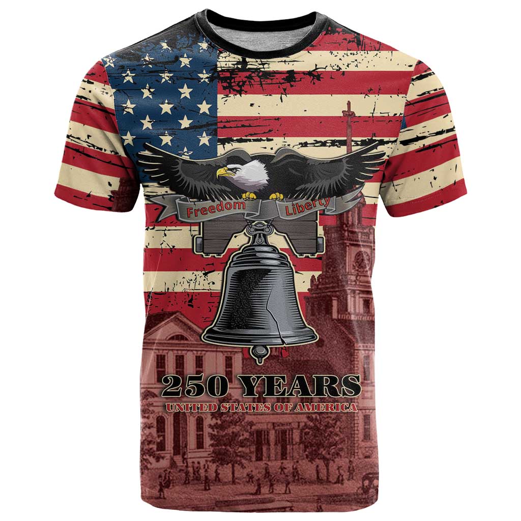 Liberty Bell 250 Years T Shirt United States of America