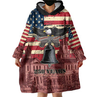 Liberty Bell 250 Years Wearable Blanket Hoodie United States of America