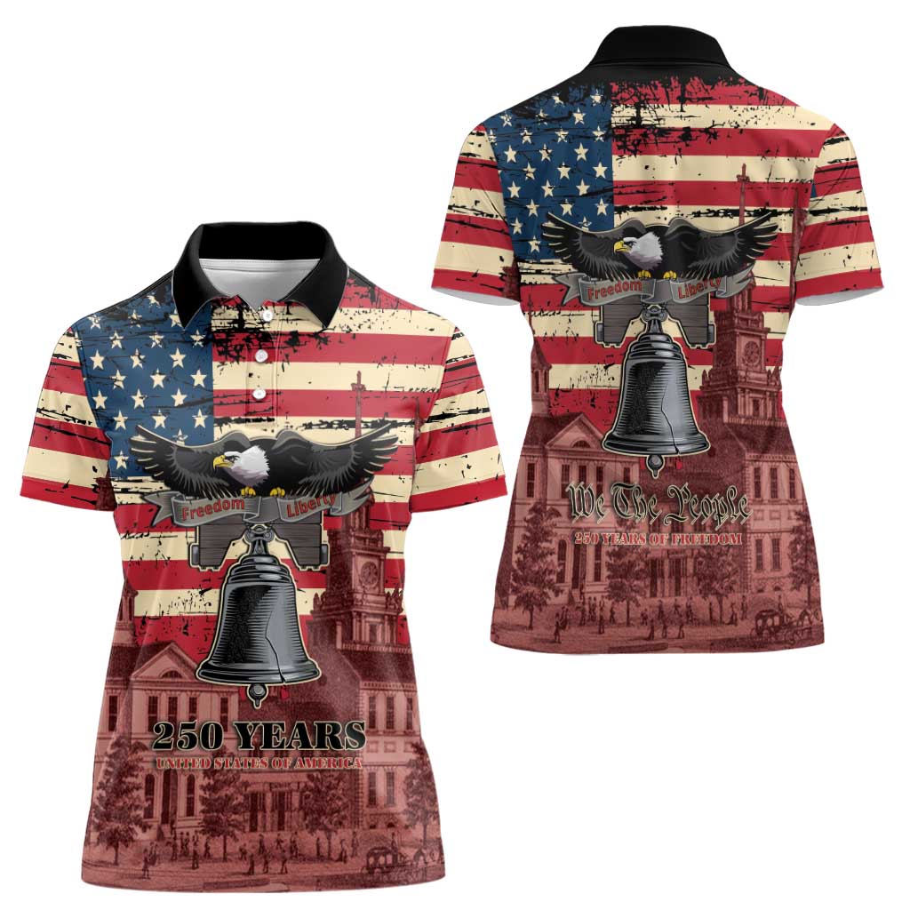 Liberty Bell 250 Years Women Polo Shirt United States of America