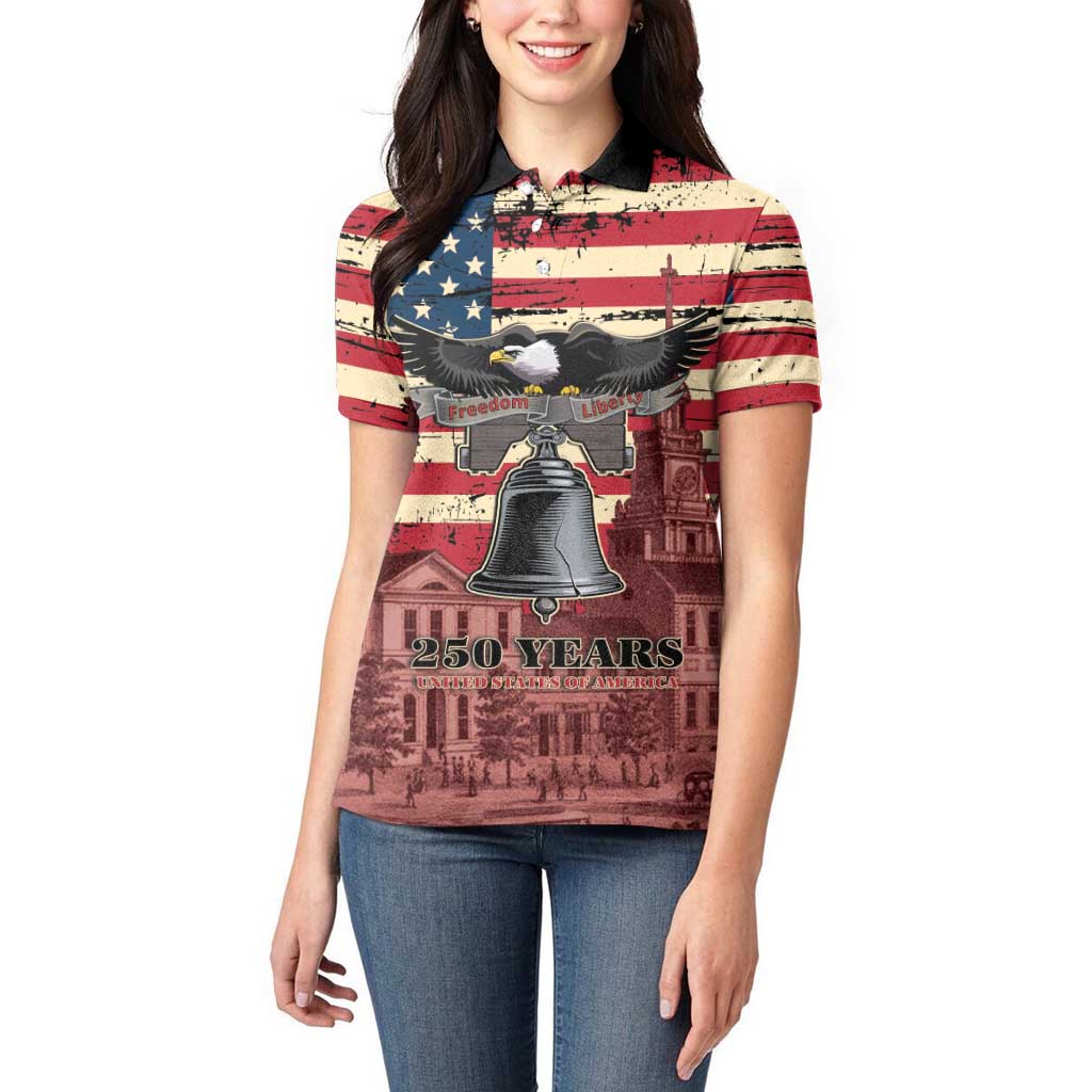 Liberty Bell 250 Years Women Polo Shirt United States of America