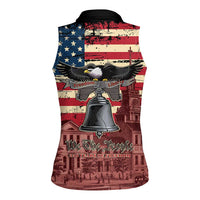 Liberty Bell 250 Years Women Sleeveless Polo Shirt United States of America