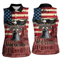 Liberty Bell 250 Years Women Sleeveless Polo Shirt United States of America