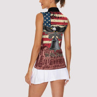 Liberty Bell 250 Years Women Sleeveless Polo Shirt United States of America