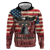 Liberty Bell 250 Years Zip Hoodie United States of America