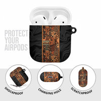 African Tribal Heritage AirPods Case Earth Tone Pattern