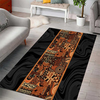 African Tribal Heritage Area Rug Earth Tone Pattern