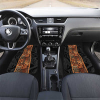 African Tribal Heritage Car Mats Earth Tone Pattern