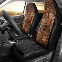 African Tribal Heritage Car Seat Cover Earth Tone Pattern