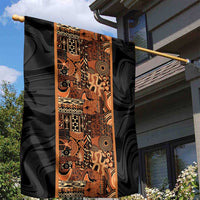 African Tribal Heritage Garden Flag Earth Tone Pattern