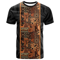 African Tribal Heritage T shirt Earth Tone Pattern
