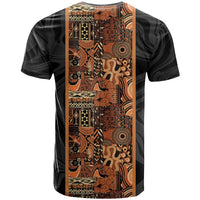 African Tribal Heritage T shirt Earth Tone Pattern