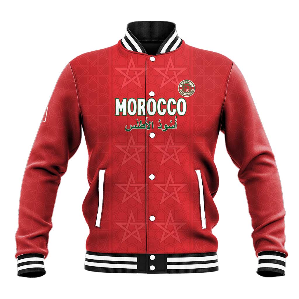 Custom Morocco Football Baseball Jacket Dima Maghrib