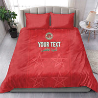 Custom Morocco Football Bedding Set Dima Maghrib