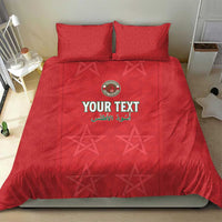 Custom Morocco Football Bedding Set Dima Maghrib
