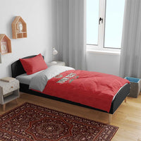 Custom Morocco Football Bedding Set Dima Maghrib