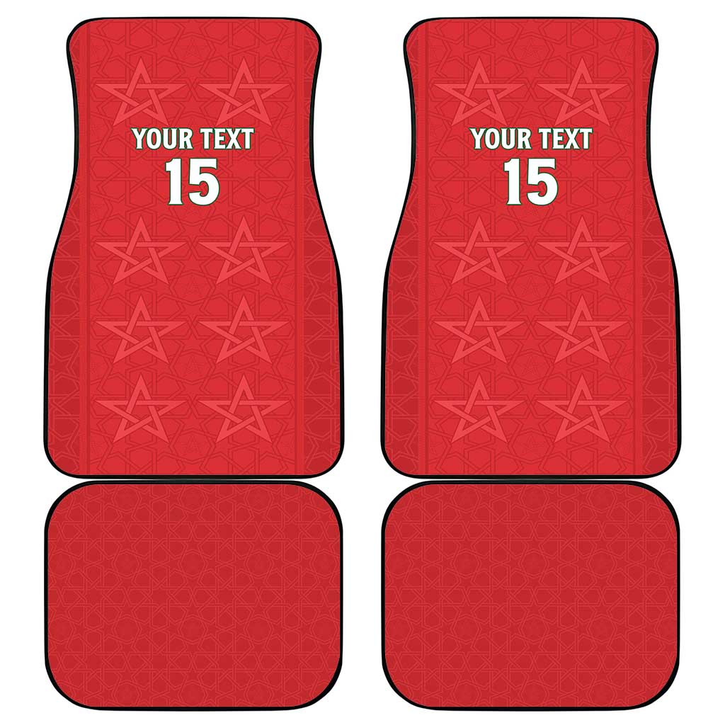 Custom Morocco Football Car Mats Dima Maghrib