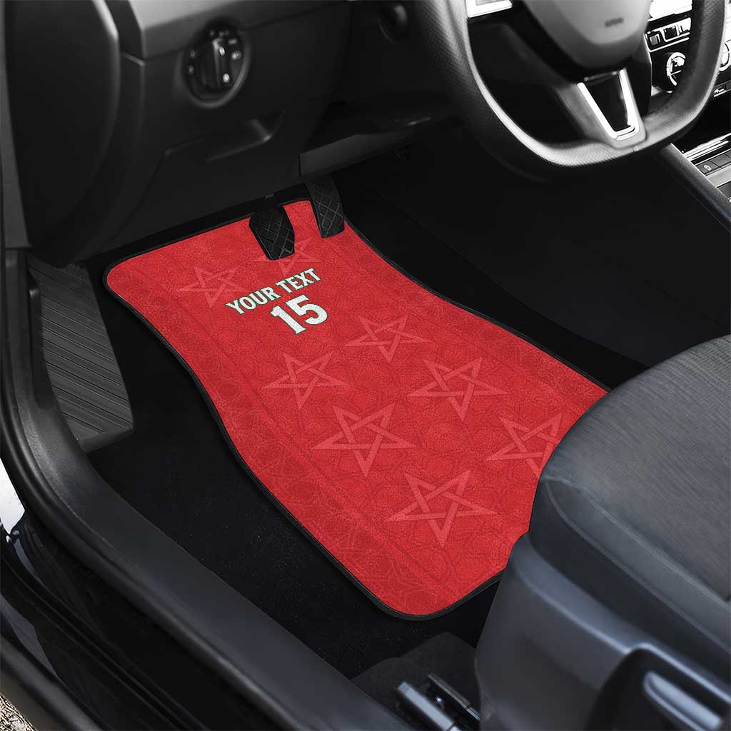 Custom Morocco Football Car Mats Dima Maghrib