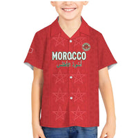 Custom Morocco Football Family Matching Mermaid Dress and Hawaiian Shirt Dima Maghrib