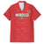 Custom Morocco Football Family Matching Off The Shoulder Long Sleeve Dress and Hawaiian Shirt Dima Maghrib