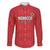 Custom Morocco Football Family Matching Off The Shoulder Long Sleeve Dress and Hawaiian Shirt Dima Maghrib