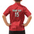 Custom Morocco Football Family Matching Off Shoulder Short Dress and Hawaiian Shirt Dima Maghrib