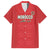Custom Morocco Football Family Matching Off Shoulder Short Dress and Hawaiian Shirt Dima Maghrib