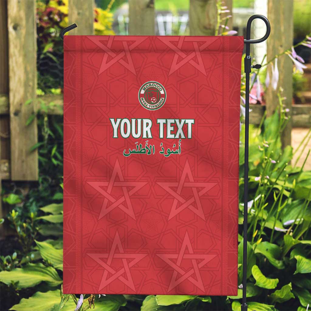 Custom Morocco Football Garden Flag Dima Maghrib