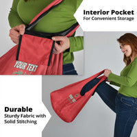 Custom Morocco Football Grocery Bag Dima Maghrib