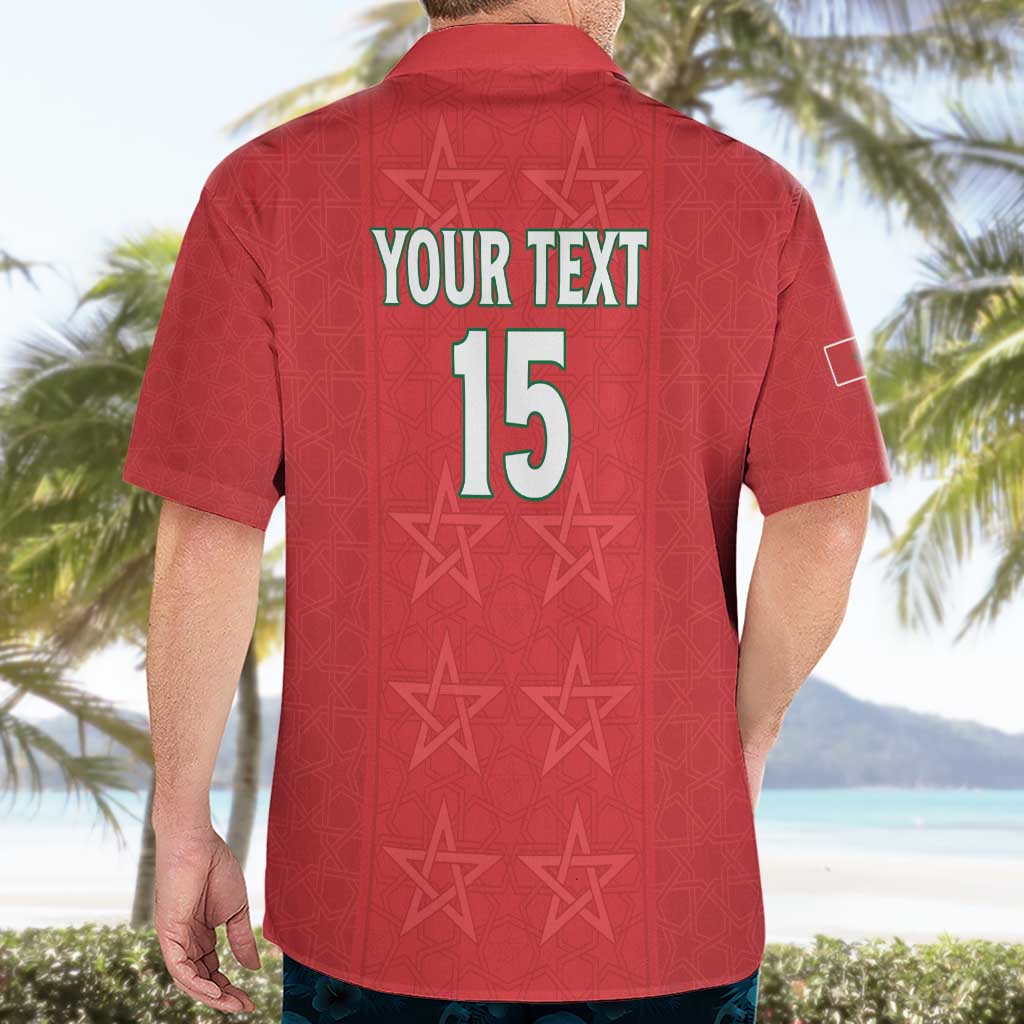 Custom Morocco Football Hawaiian Shirt Dima Maghrib