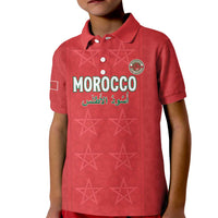 Custom Morocco Football Kid Polo Shirt Dima Maghrib