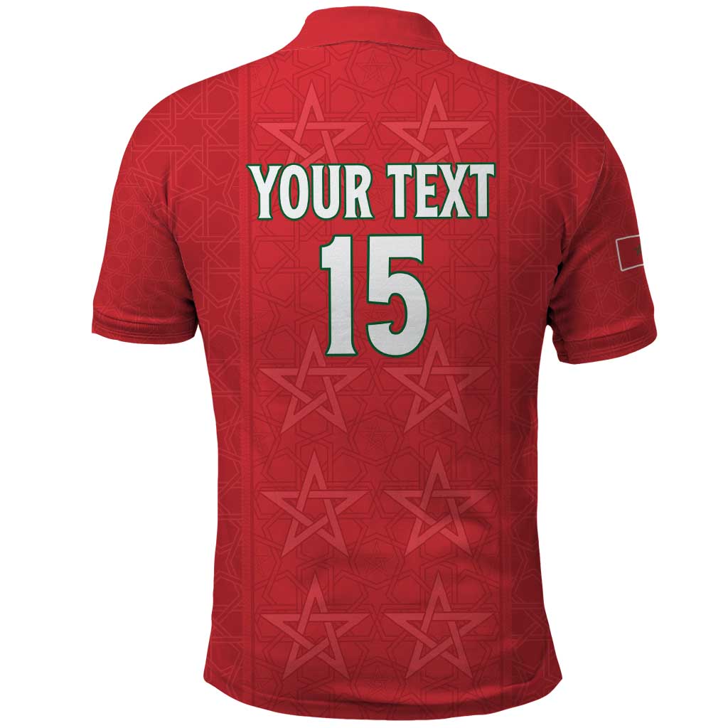 Custom Morocco Football Polo Shirt Dima Maghrib