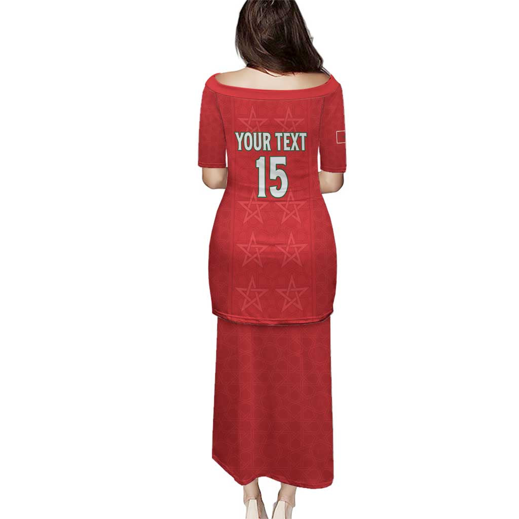 Custom Morocco Football Puletasi Dima Maghrib