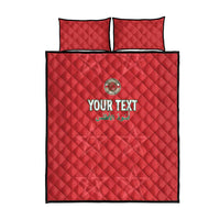 Custom Morocco Football Quilt Bed Set Dima Maghrib