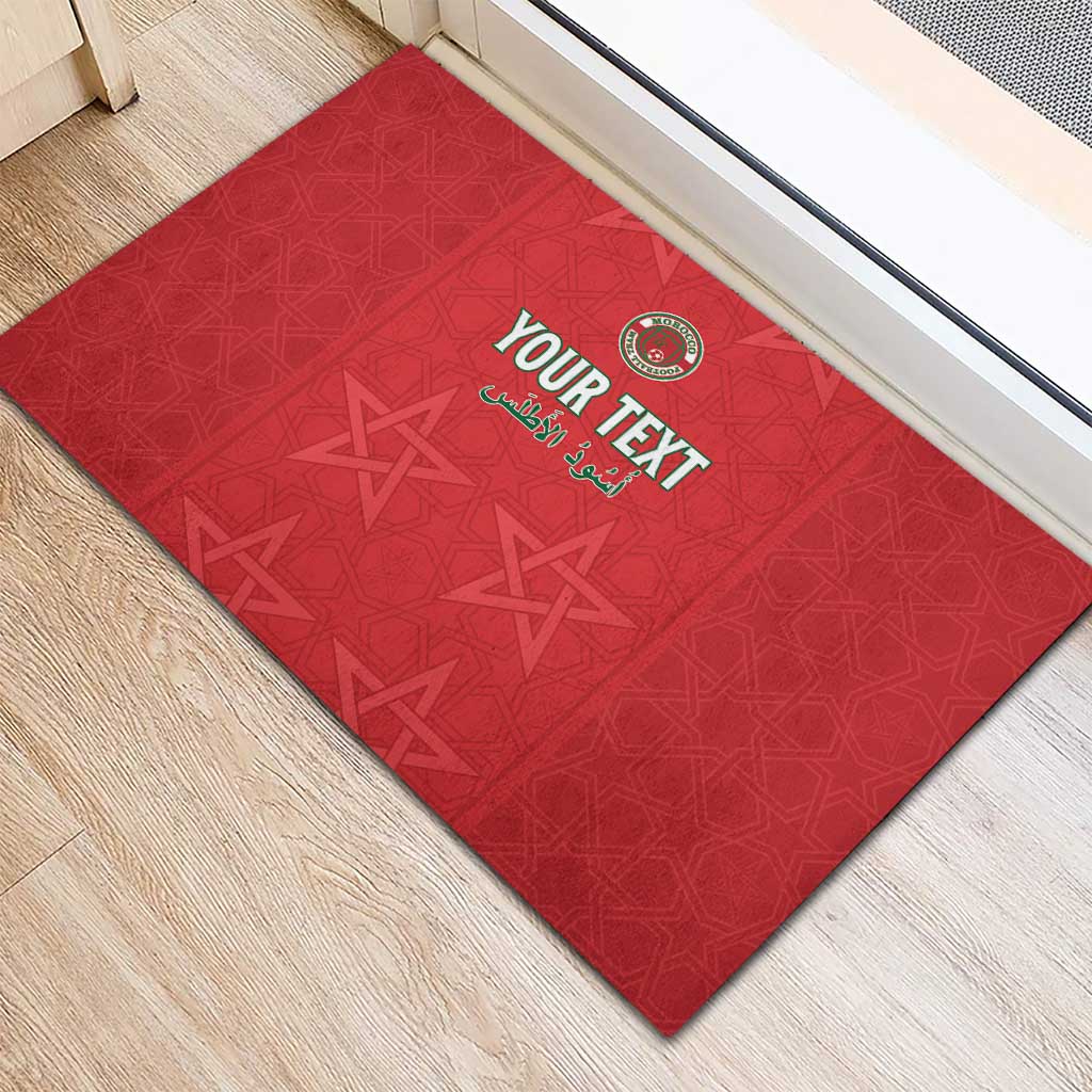 Custom Morocco Football Rubber Doormat Dima Maghrib