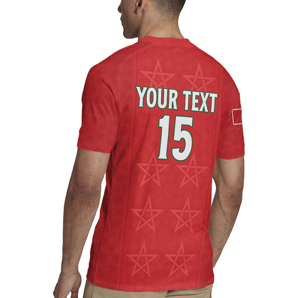 Custom Morocco Football Rugby Jersey Dima Maghrib