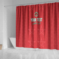 Custom Morocco Football Shower Curtain Dima Maghrib