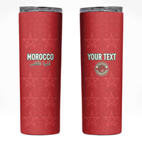 Custom Morocco Football Skinny Tumbler Dima Maghrib
