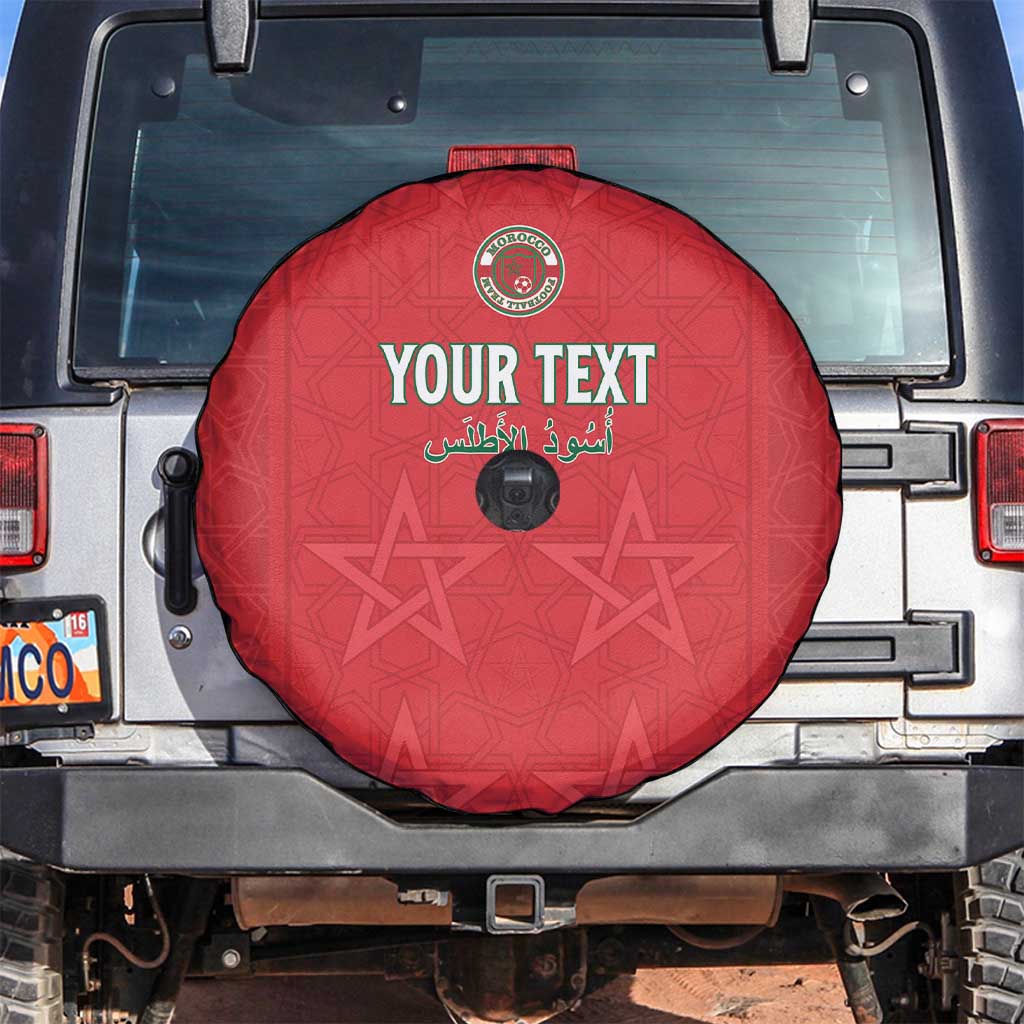 Custom Morocco Football Spare Tire Cover Dima Maghrib