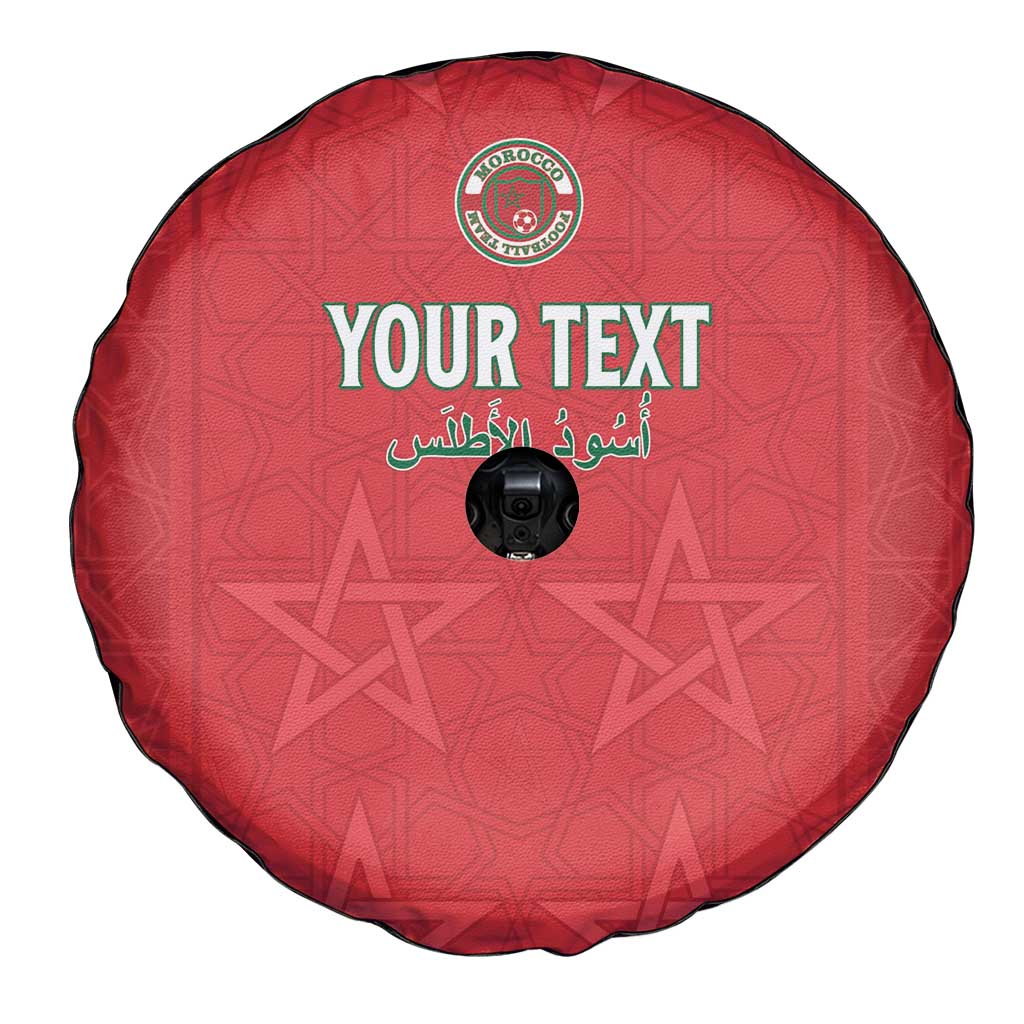 Custom Morocco Football Spare Tire Cover Dima Maghrib