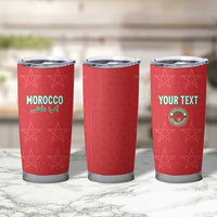 Custom Morocco Football Tumbler Cup Dima Maghrib