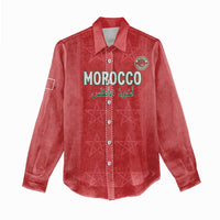 Custom Morocco Football Women Casual Shirt Dima Maghrib