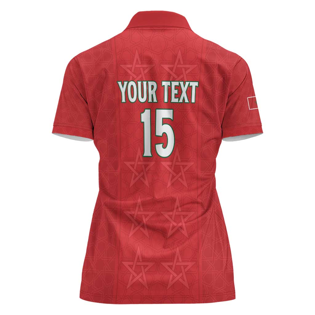 Custom Morocco Football Women Polo Shirt Dima Maghrib
