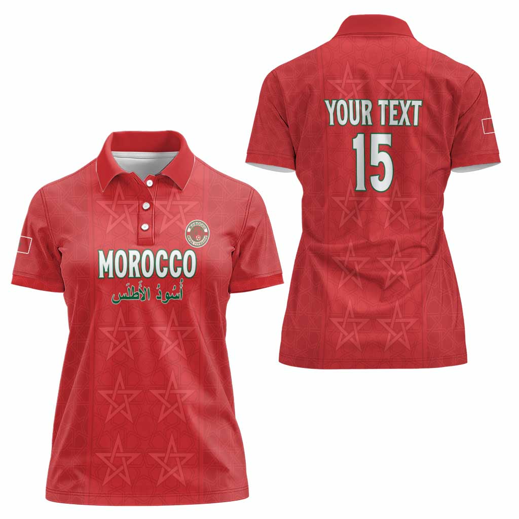 Custom Morocco Football Women Polo Shirt Dima Maghrib