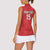 Custom Morocco Football Women Sleeveless Polo Shirt Dima Maghrib