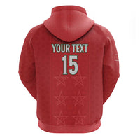 Custom Morocco Football Zip Hoodie Dima Maghrib